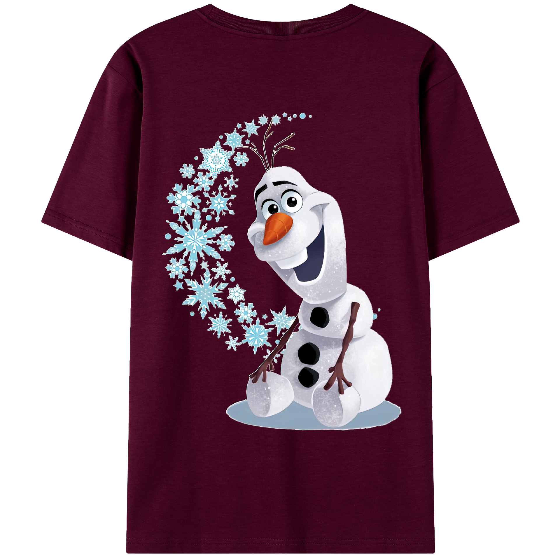 （画像用） アナと雪の女王 アンナ エルサ Frozen Anna Elsa レディース半袖Tシャツ(バックプリント)